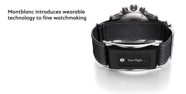 Montblanc's $390 e-Strap is designed to team with its TimeWalker watches (priced from $3,700 to $5,700).