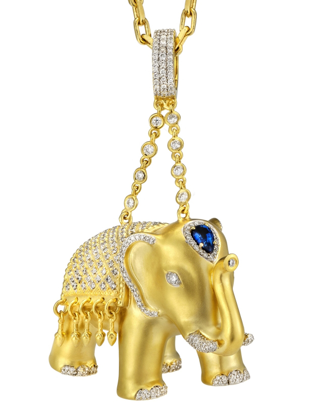 Buddha-Mama-elephant-with-diamonds-and-sapphires-630x1128